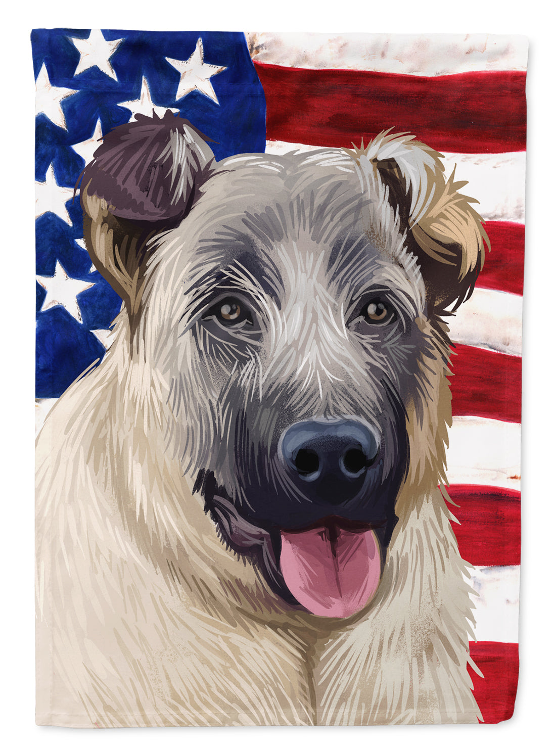 Kangal Dog American Flag Flag Canvas House Size CK6584CHF  the-store.com.