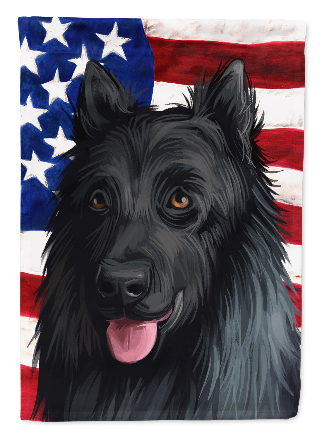 King Shepherd American Flag Flag Canvas House Size CK6592CHF  the-store.com.