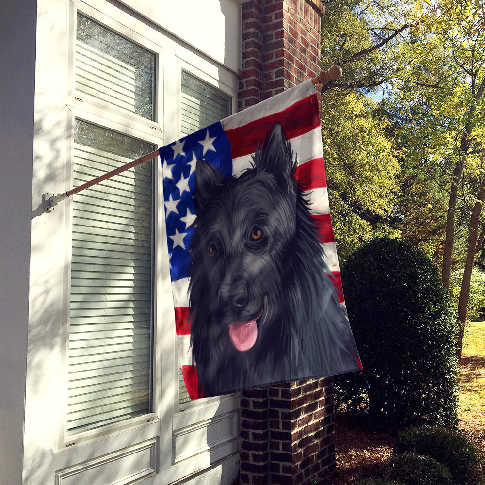 King Shepherd American Flag Flag Canvas House Size CK6592CHF  the-store.com.