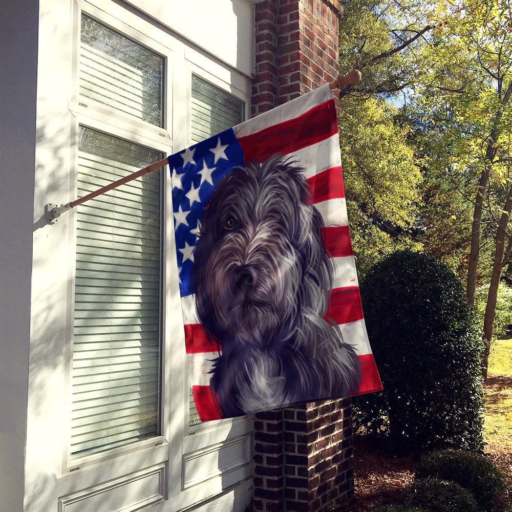 Lagotto Romagnolo American Flag Flag Canvas House Size CK6601CHF  the-store.com.