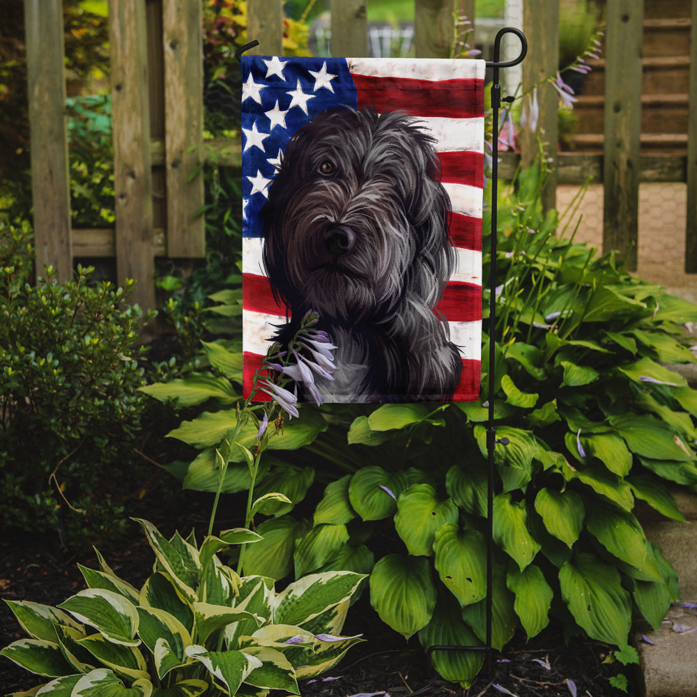 Lagotto Romagnolo American Flag Flag Garden Size CK6601GF  the-store.com.