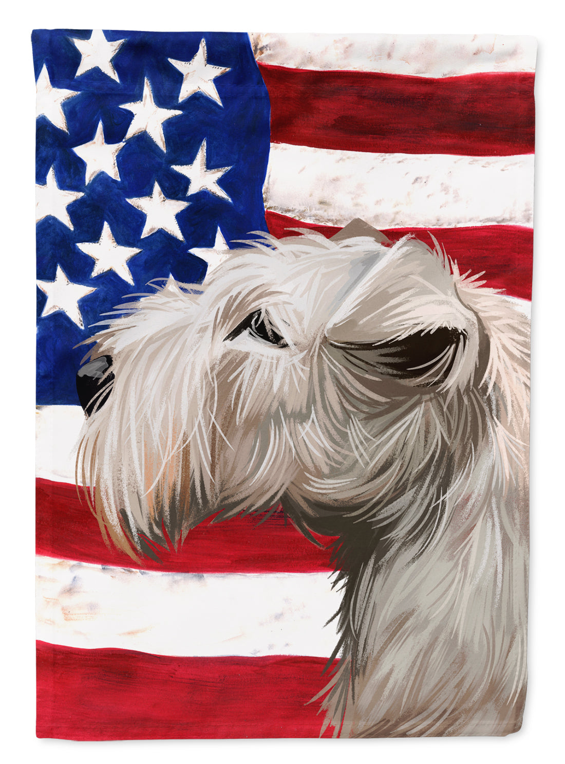 Lakeland Terrier American Flag Flag Garden Size CK6602GF  the-store.com.