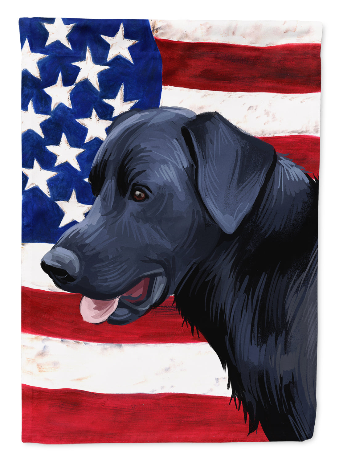 Majorca Shepherd Dog American Flag Flag Garden Size CK6611GF  the-store.com.