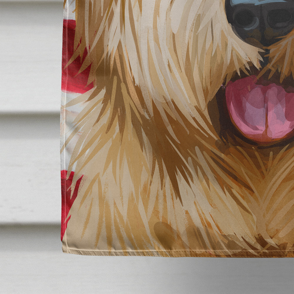 Norfolk Terrier Dog American Flag Flag Canvas House Size CK6627CHF  the-store.com.