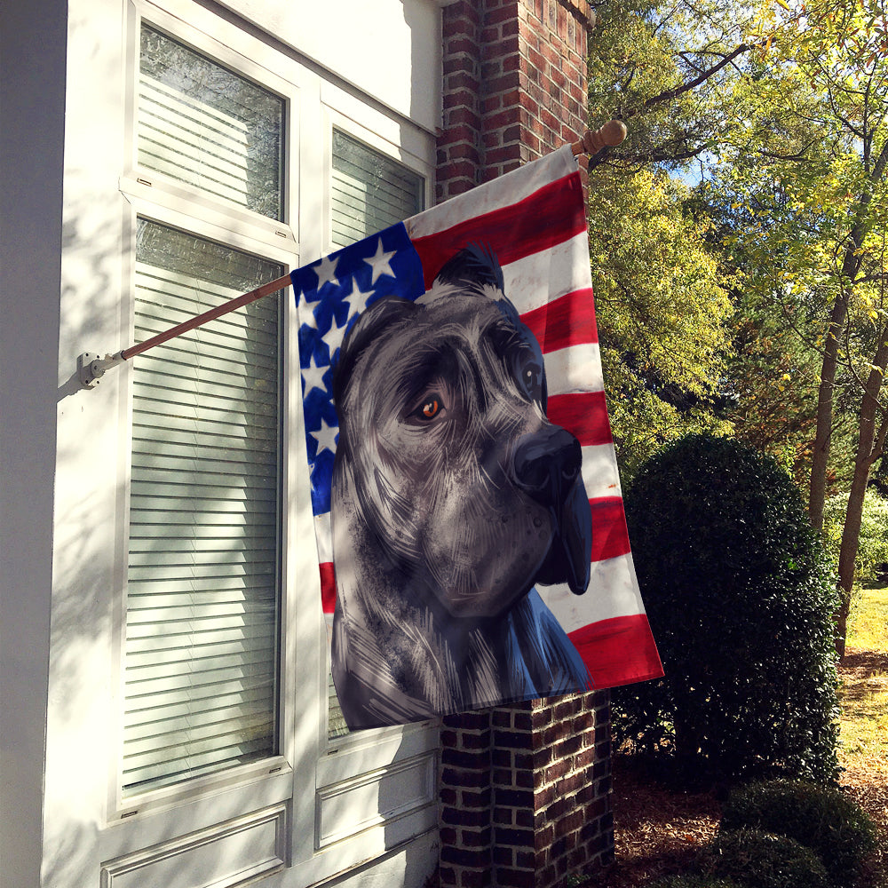 Perro de Presa Canario American Flag Flag Canvas House Size CK6640CHF  the-store.com.