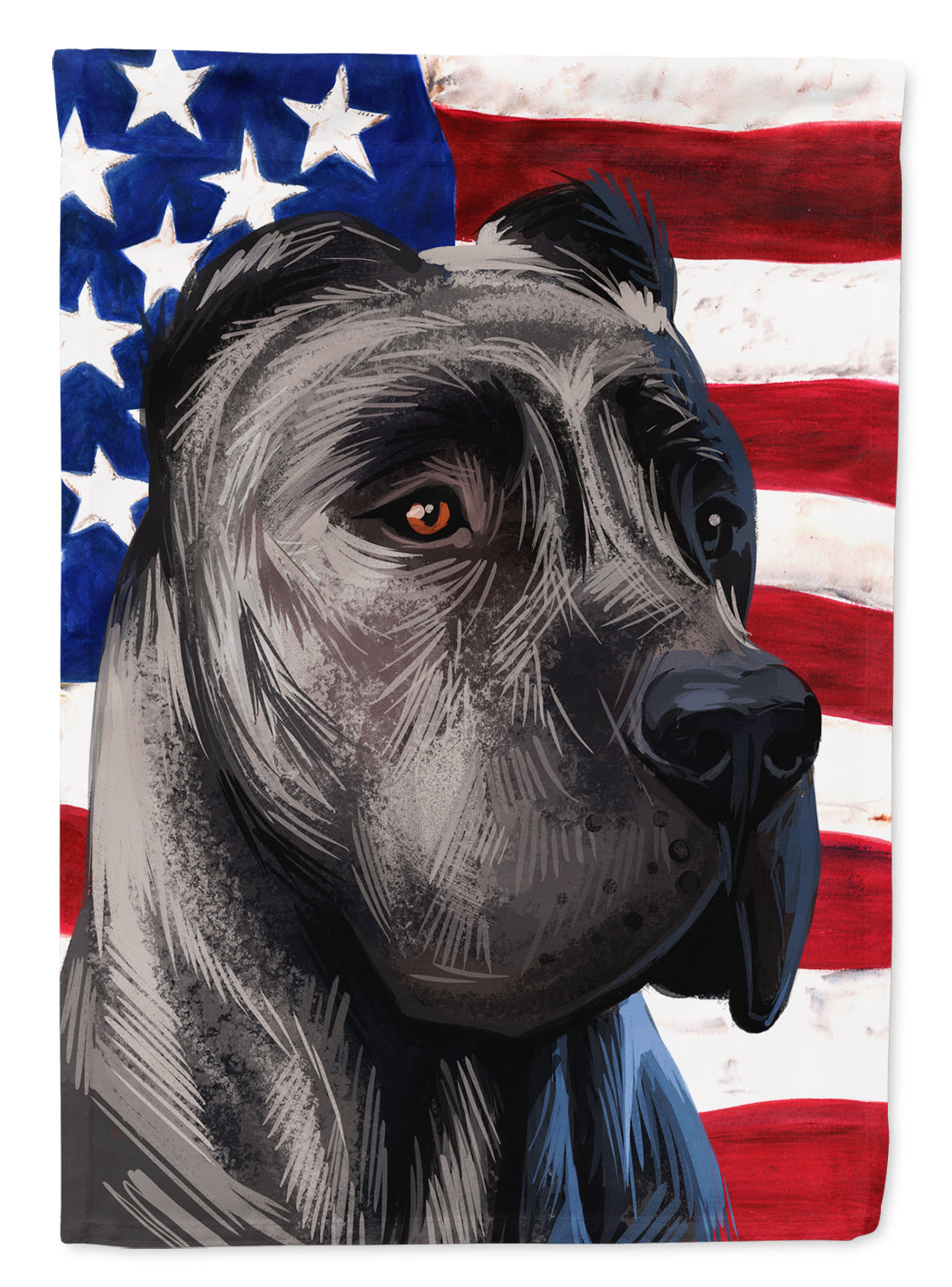 Perro de Presa Canario American Flag Flag Canvas House Size CK6640CHF  the-store.com.