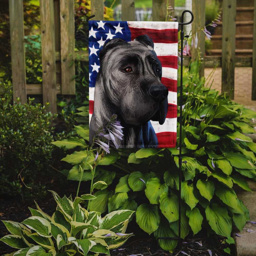 Perro de Presa Canario American Flag Flag Garden Size CK6640GF  the-store.com.