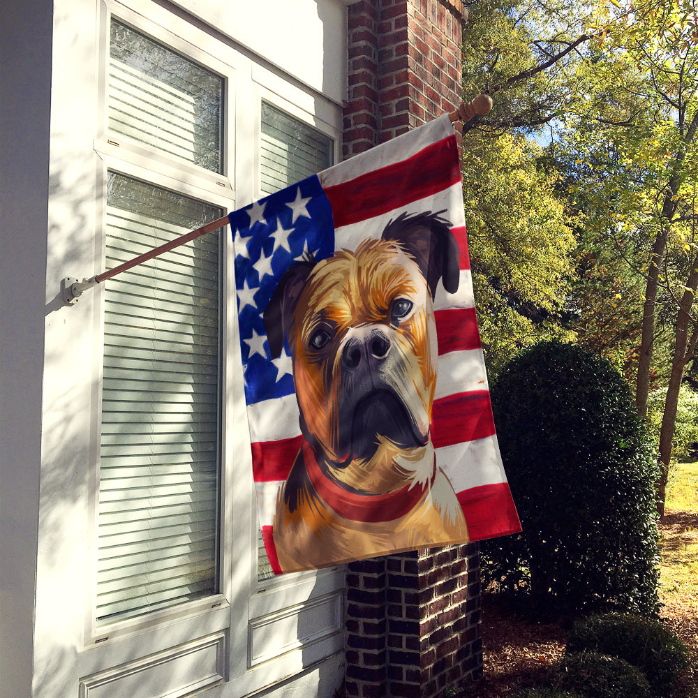 Perro de Presa Mallorquin American Flag Flag Canvas House Size CK6641CHF  the-store.com.