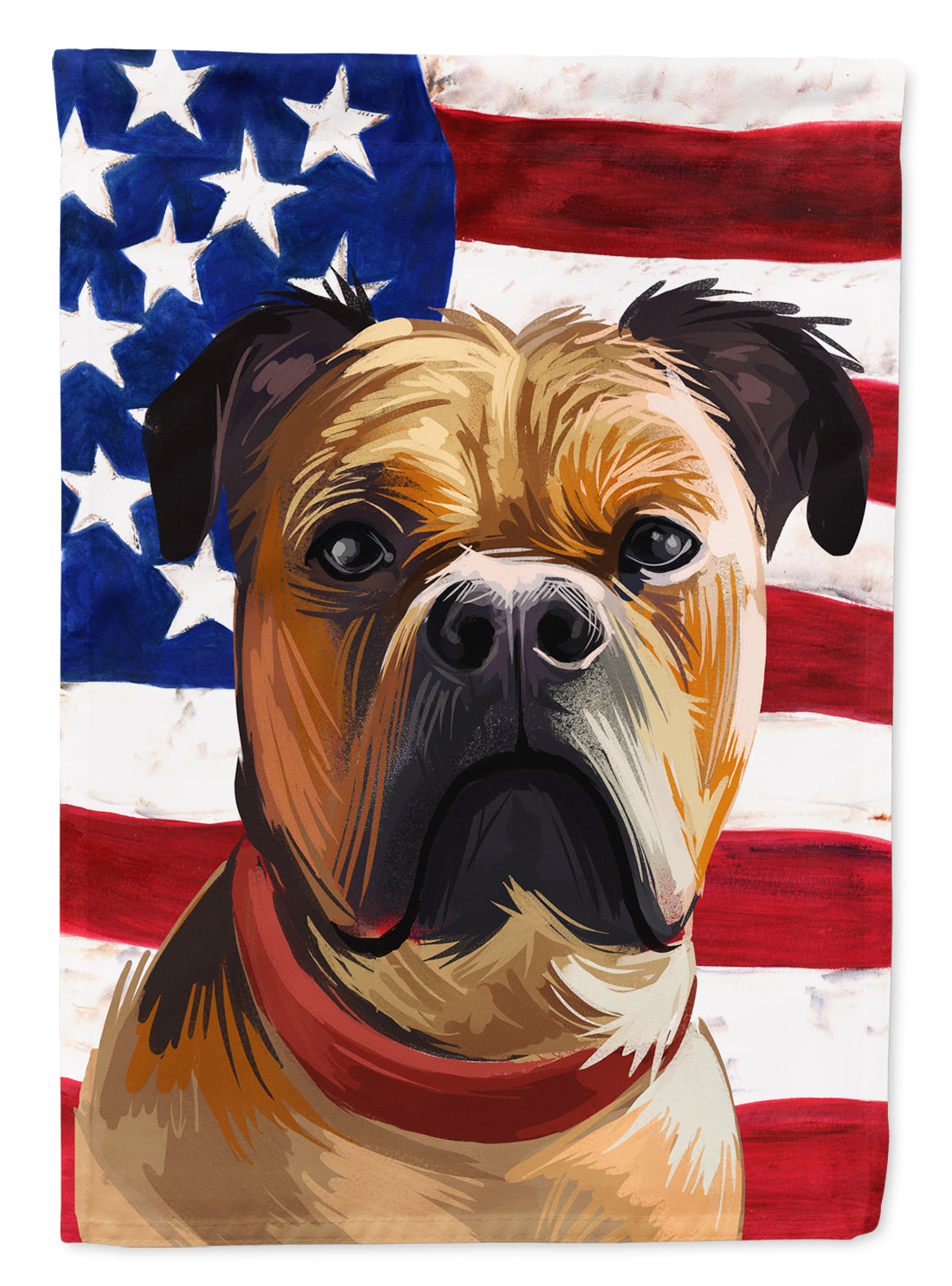 Perro de Presa Mallorquin American Flag Flag Garden Size CK6641GF  the-store.com.