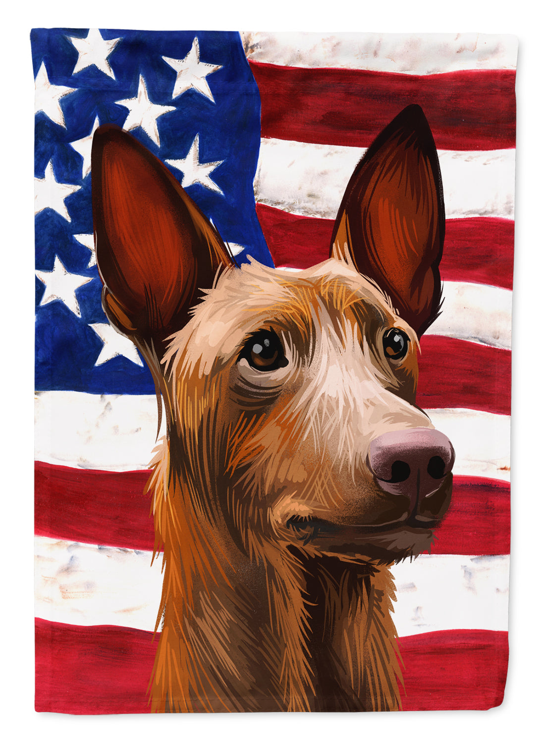 Pharaoh Hound Dog American Flag Flag Canvas House Size CK6643CHF  the-store.com.