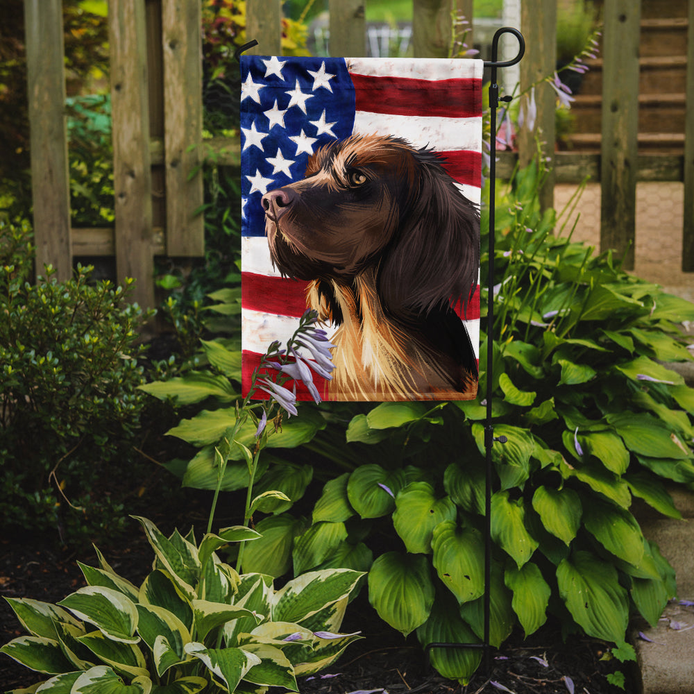 Picardy Spaniel Dog American Flag Flag Garden Size CK6645GF  the-store.com.