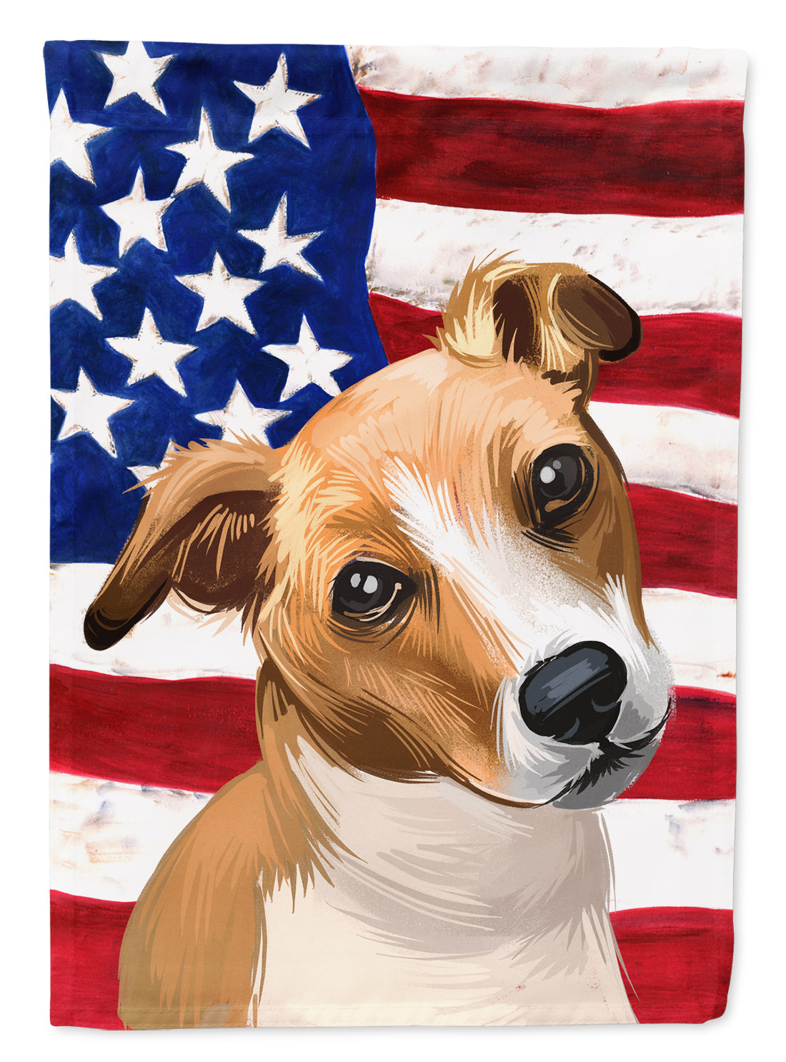 Plummer Terrier American Flag Flag Garden Size CK6647GF  the-store.com.