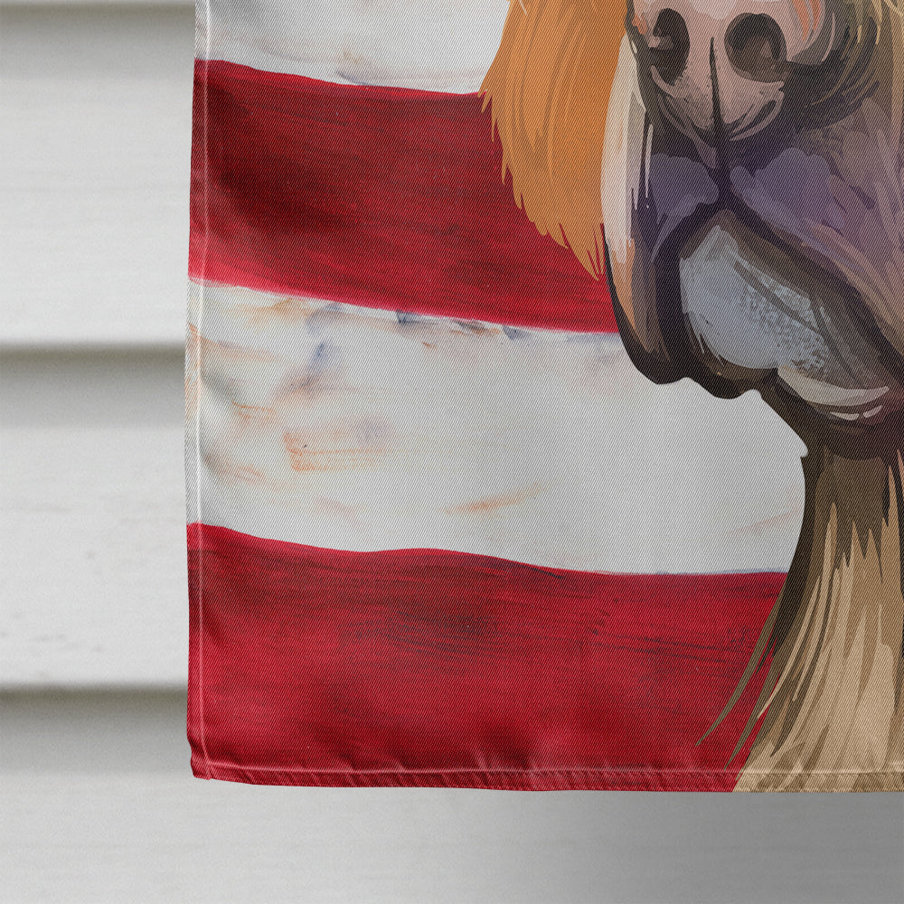 Portuguese Pointer Dog American Flag Flag Canvas House Size CK6660CHF  the-store.com.