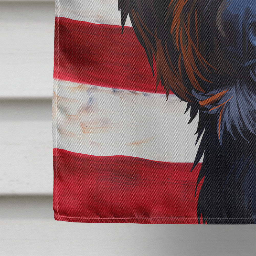 Portuguese Water Dog American Flag Flag Canvas House Size CK6661CHF  the-store.com.