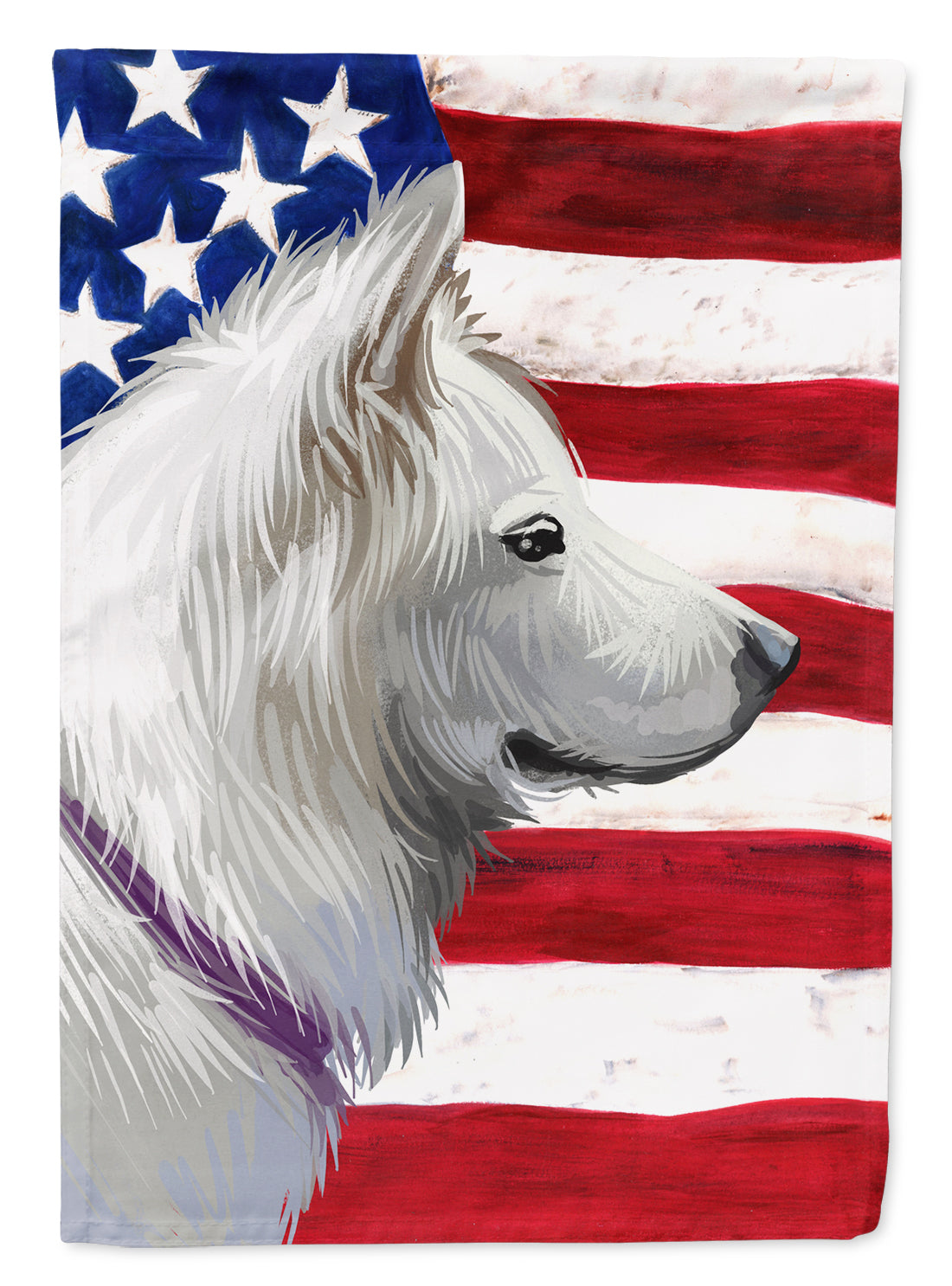 Pungsan Poongsan Dog American Flag Flag Garden Size CK6668GF  the-store.com.