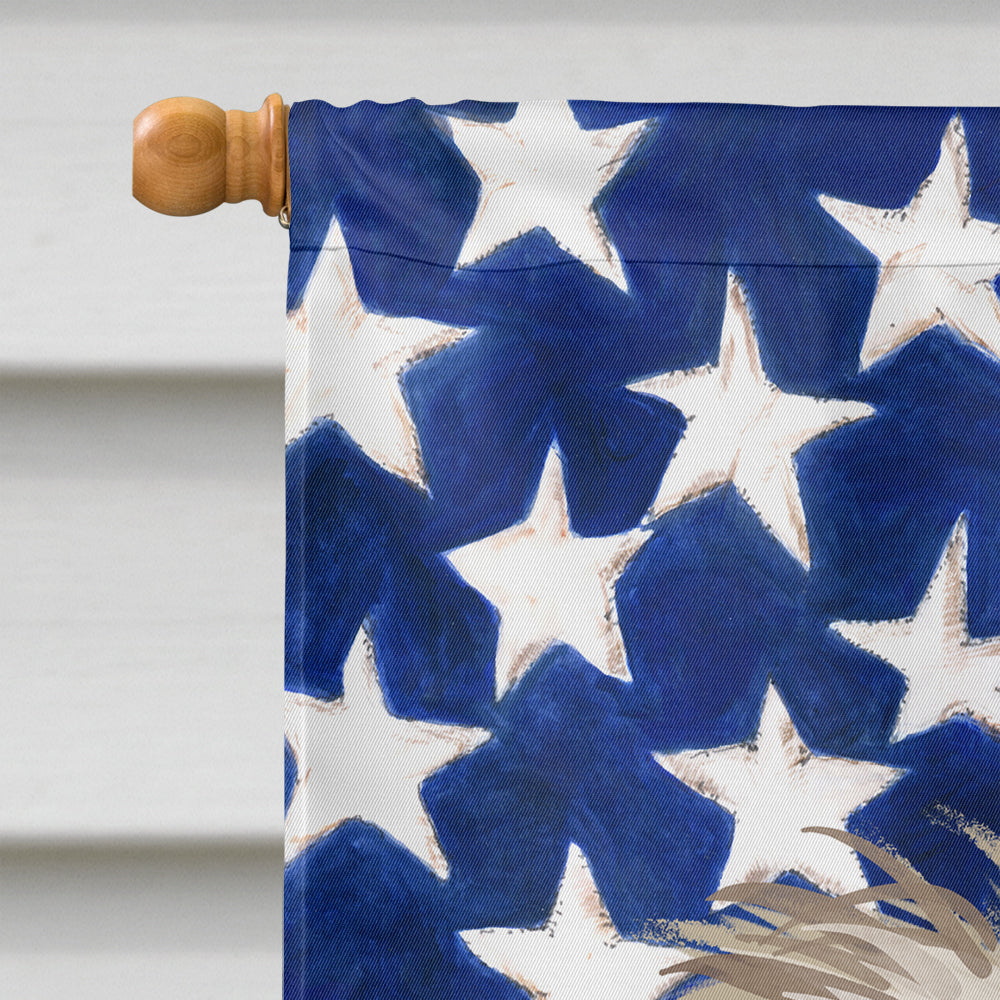 Pyrenean Shepherd Dog American Flag Flag Canvas House Size CK6670CHF  the-store.com.