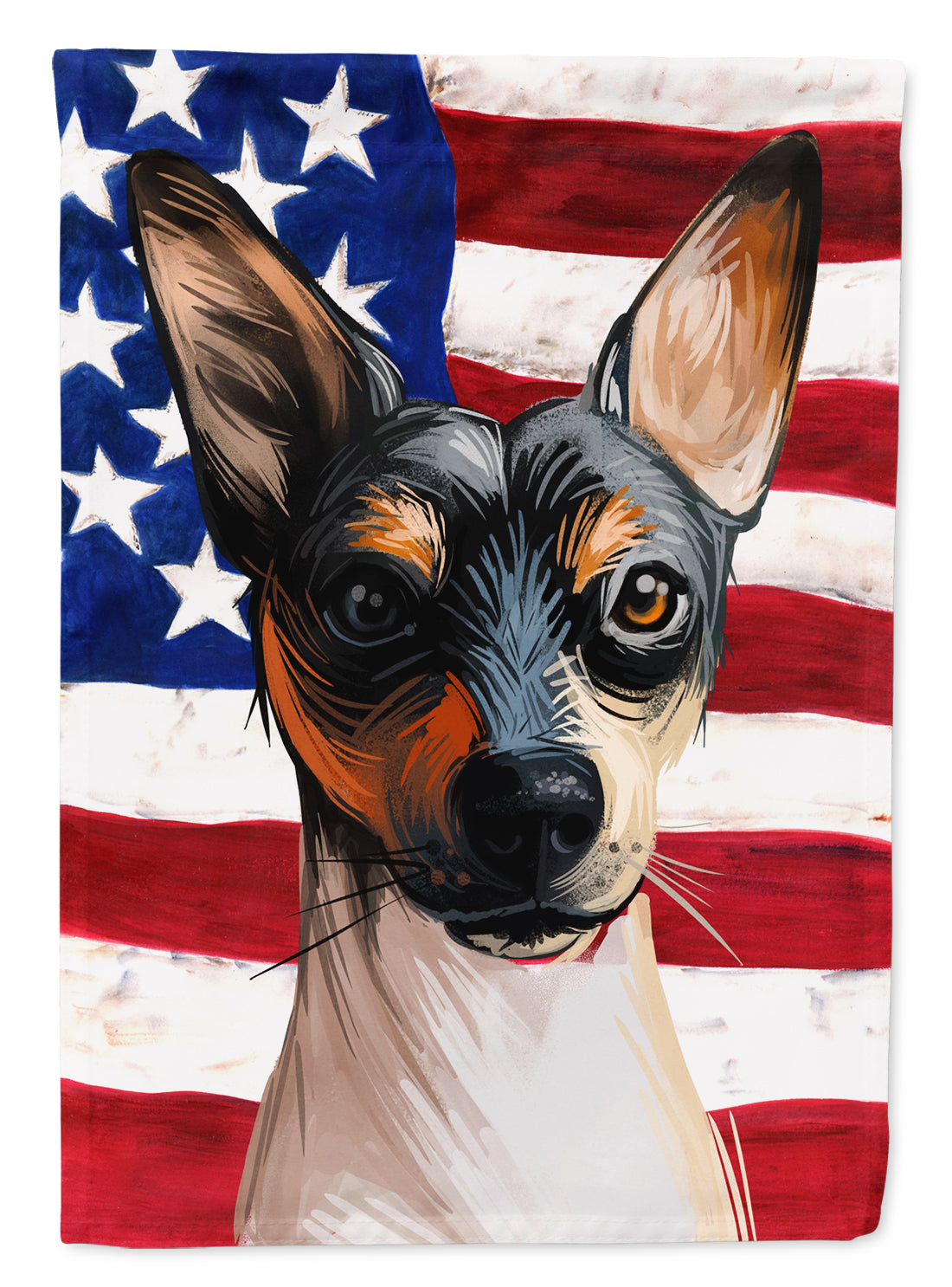 Ratonero Valenciano Dog American Flag Flag Canvas House Size CK6674CHF  the-store.com.