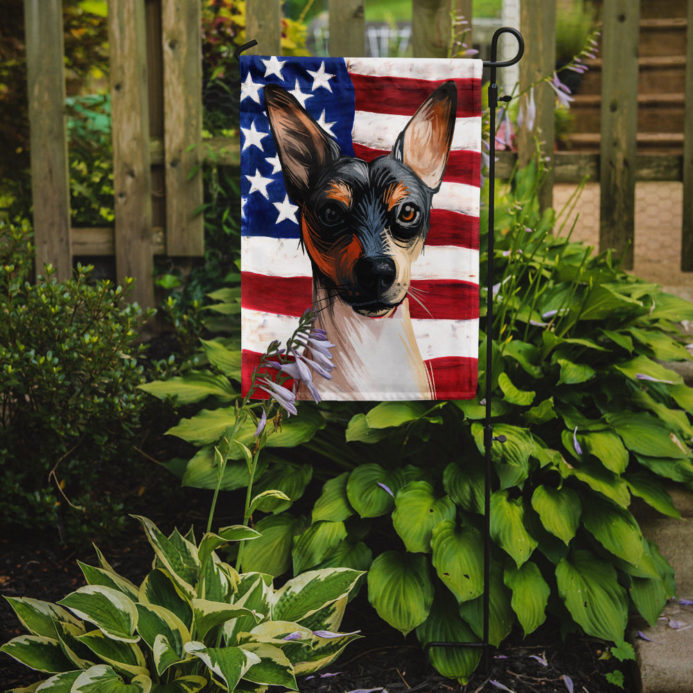 Ratonero Valenciano Dog American Flag Flag Garden Size CK6674GF  the-store.com.