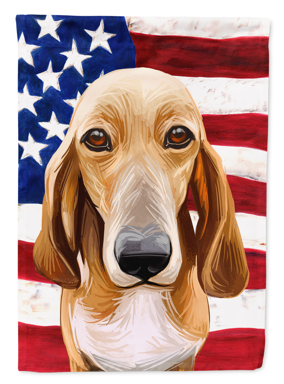 Schweizer Laufhund Dog American Flag Flag Canvas House Size CK6693CHF  the-store.com.