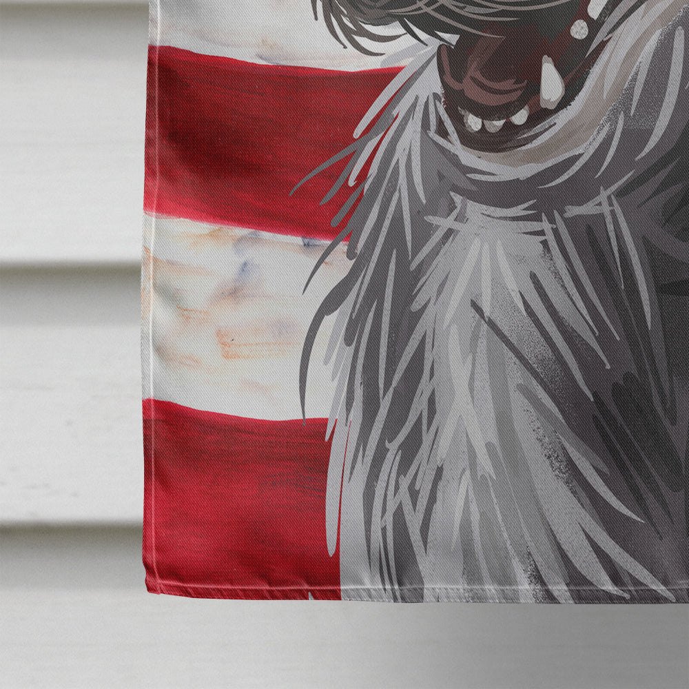 Scottish Deerhound Dog American Flag Flag Canvas House Size CK6695CHF  the-store.com.