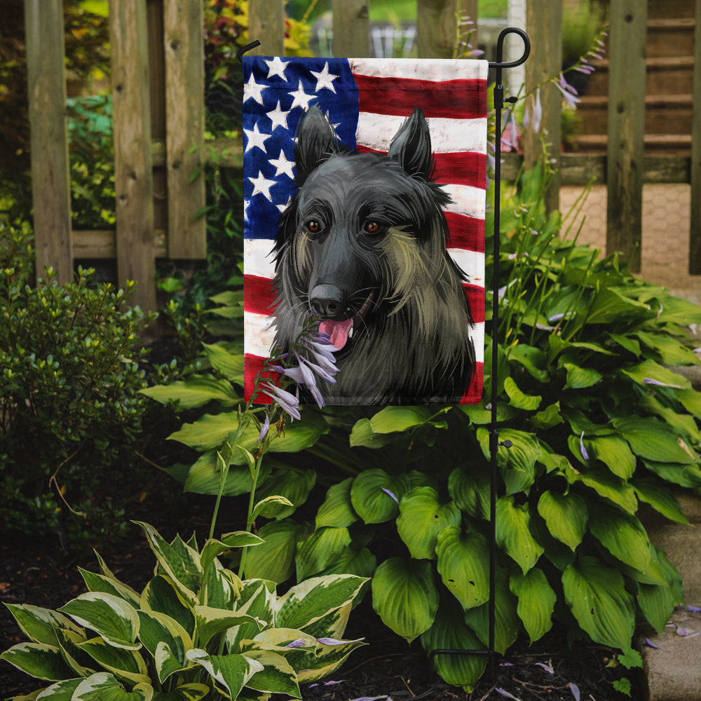 Shiloh Shepherd Dog American Flag Flag Garden Size CK6707GF  the-store.com.