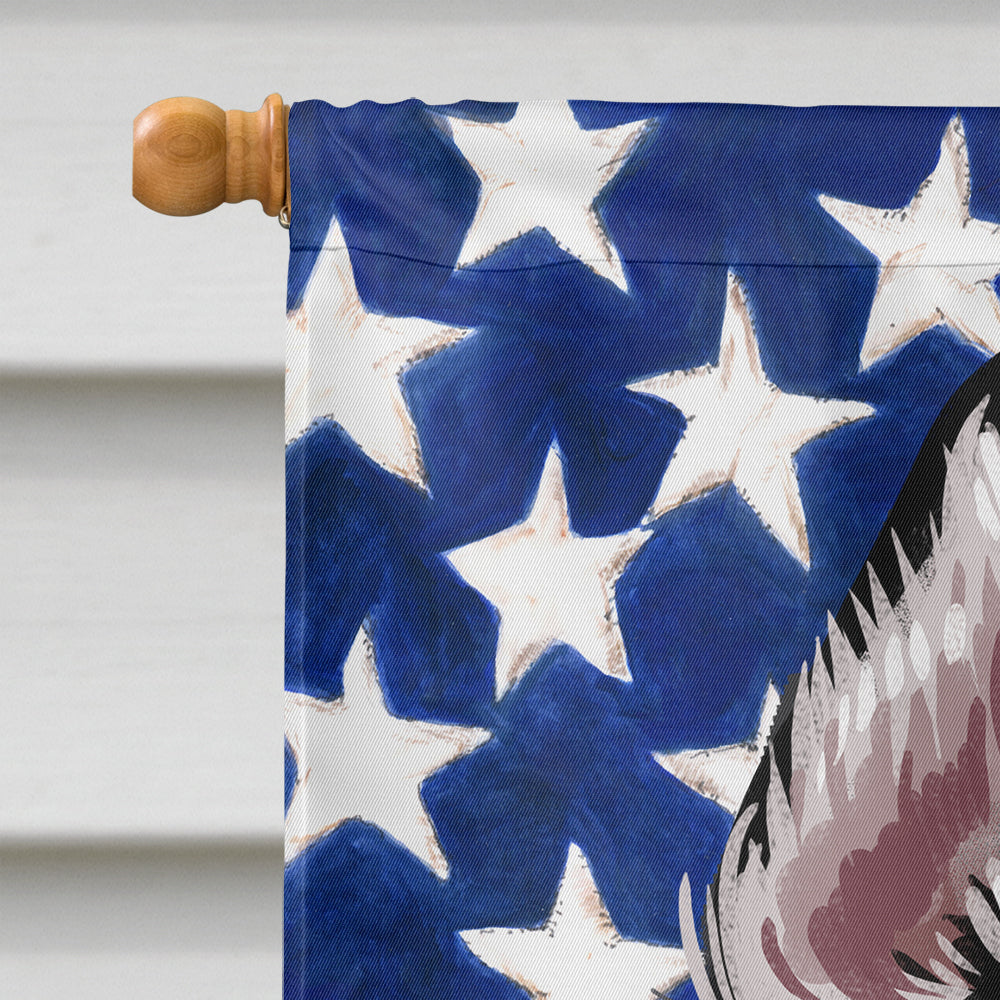 Siberian Husky Dog American Flag Flag Canvas House Size CK6708CHF  the-store.com.