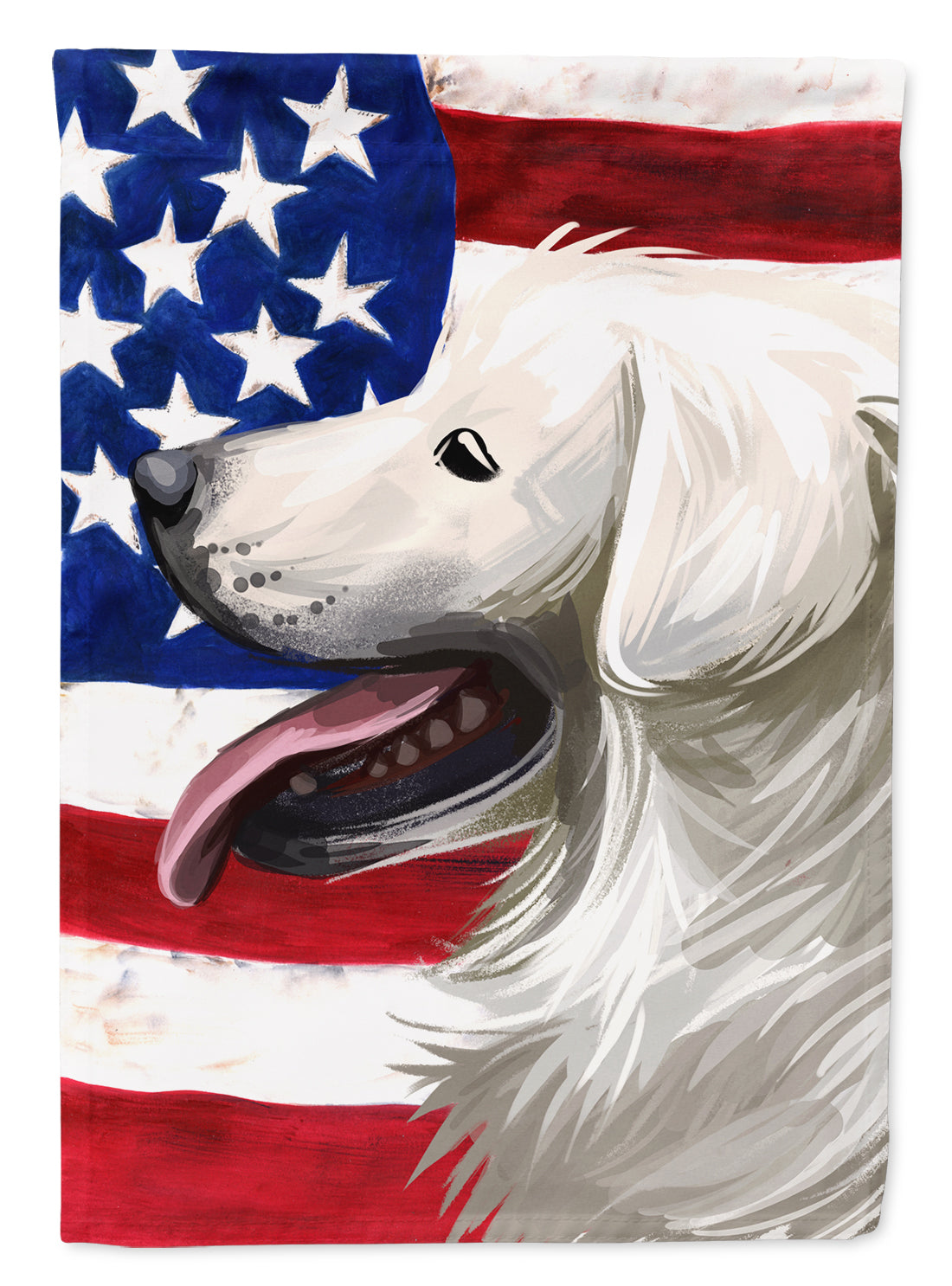 Slovak Cuvac Dog American Flag Flag Garden Size CK6711GF  the-store.com.