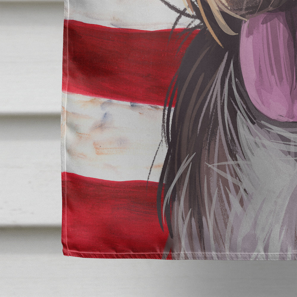 Slovak Rough-haired Pointer American Flag Flag Canvas House Size CK6712CHF  the-store.com.