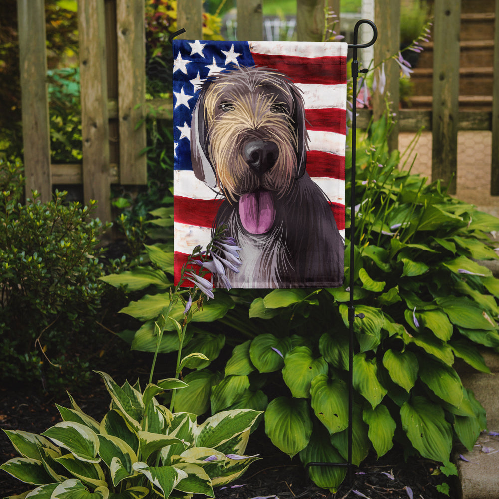 Slovak Rough-haired Pointer American Flag Flag Garden Size CK6712GF  the-store.com.