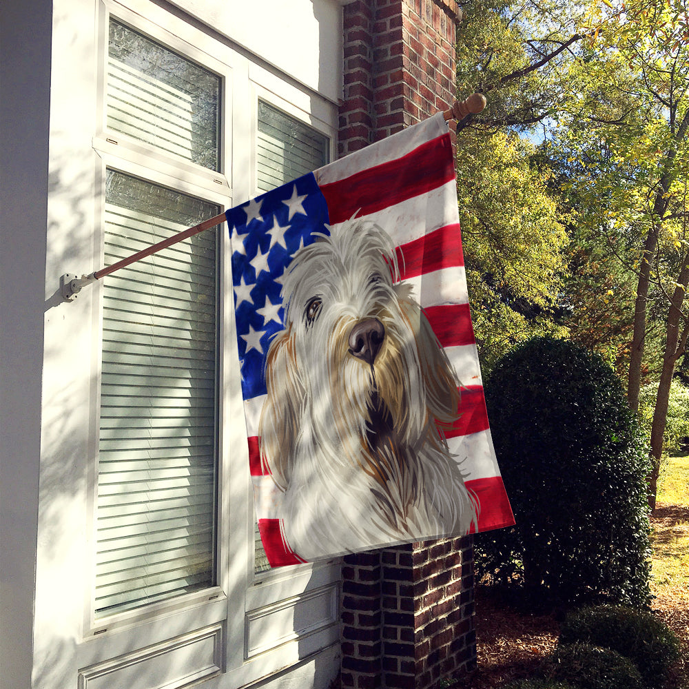 Spinone Italiano Dog American Flag Flag Canvas House Size CK6720CHF  the-store.com.