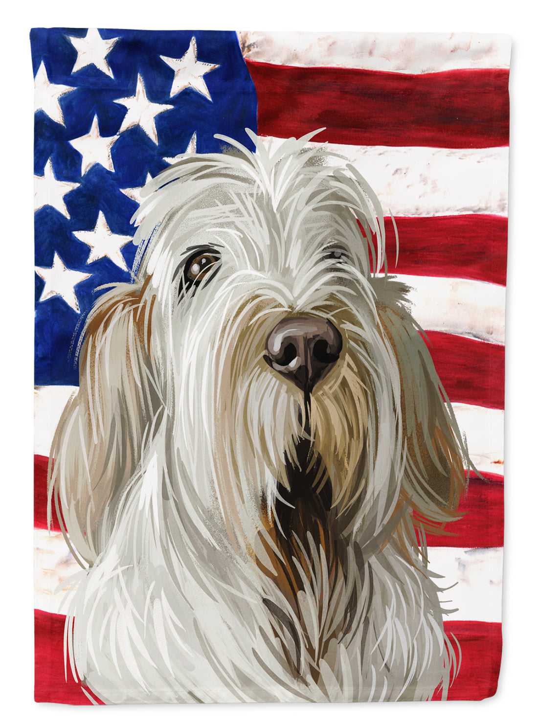 Spinone Italiano Dog American Flag Flag Garden Size CK6720GF  the-store.com.