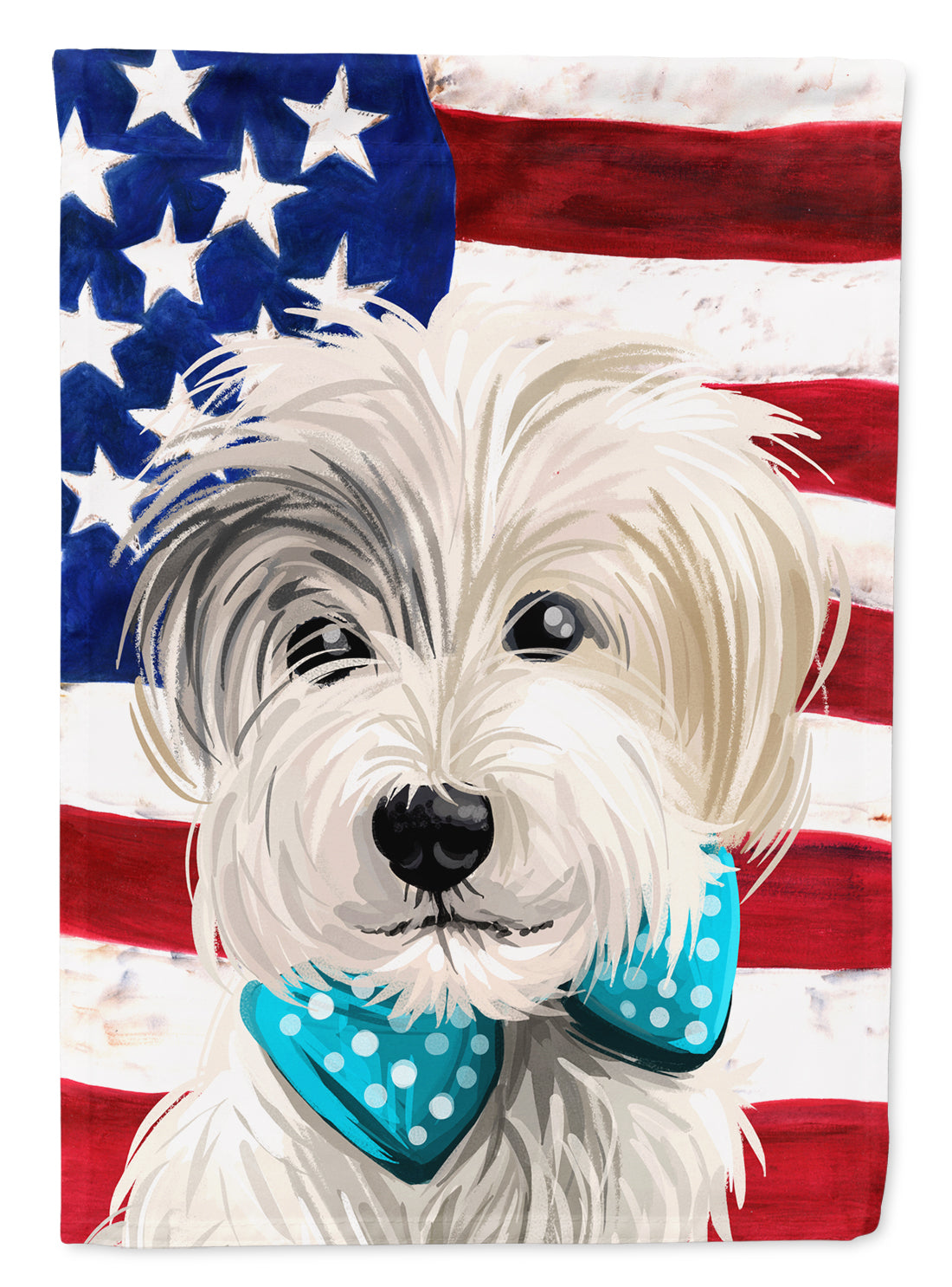 Sporting Lucas Terrier American Flag Flag Canvas House Size CK6721CHF  the-store.com.