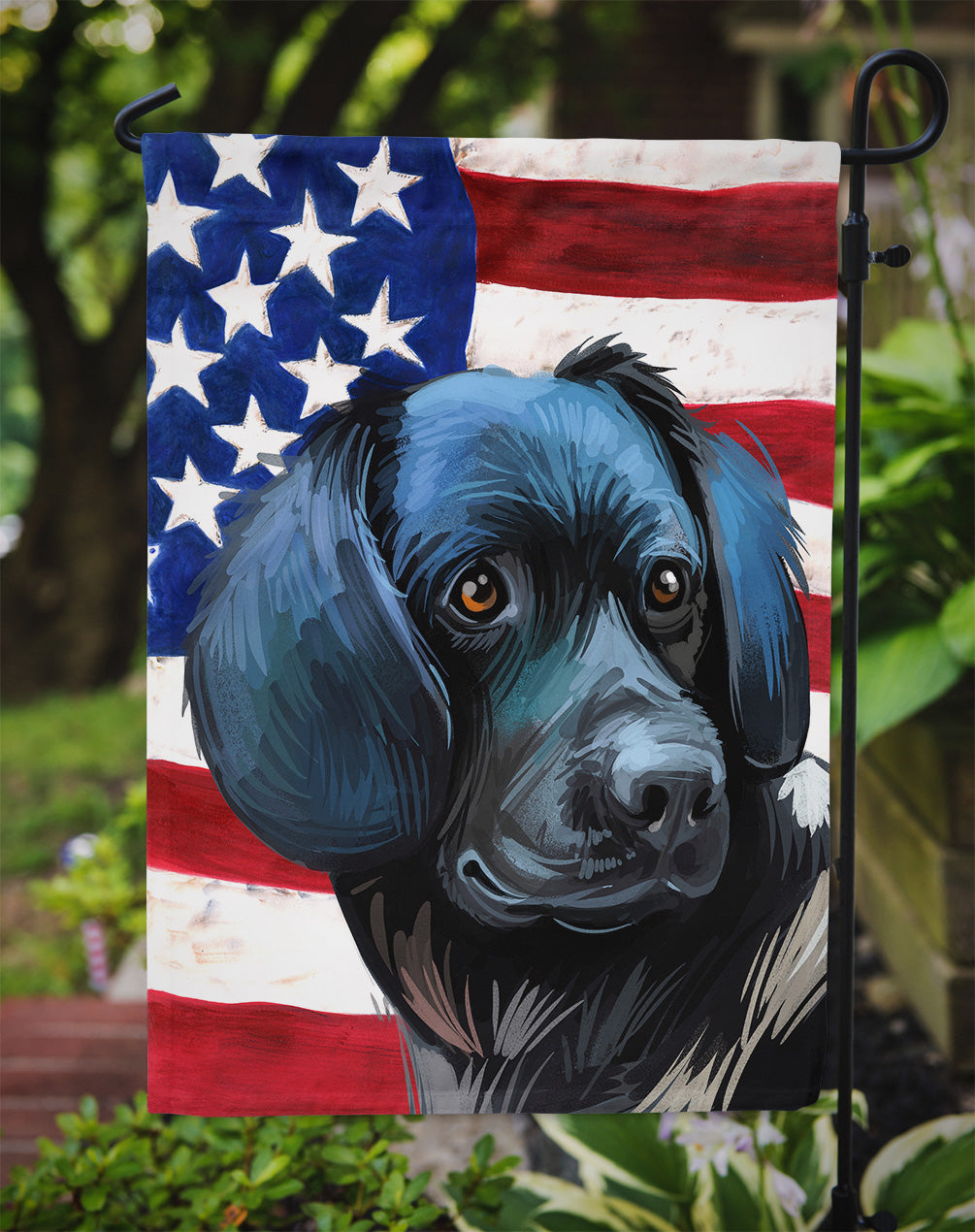 Stabyhoun Dog American Flag Flag Garden Size CK6723GF  the-store.com.