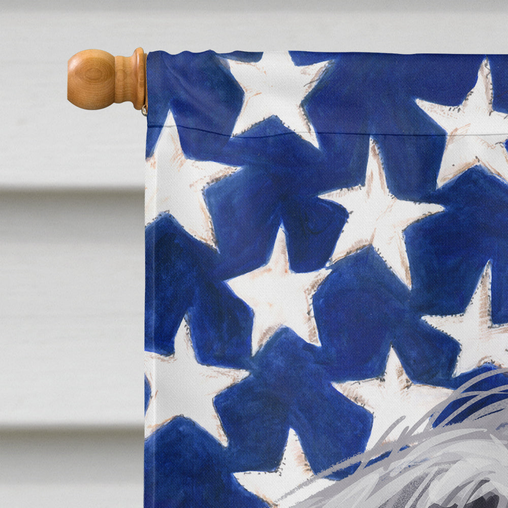 Standard Schnauzer White American Flag Flag Canvas House Size CK6726CHF  the-store.com.