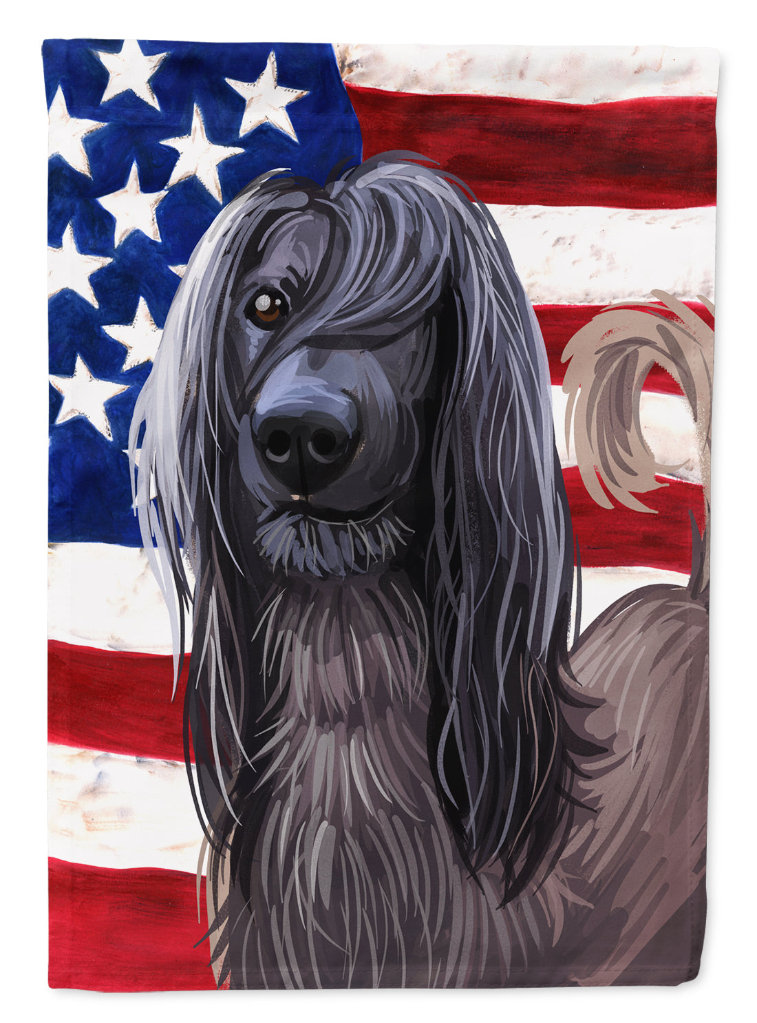 Taigan Dog American Flag Flag Canvas House Size CK6732CHF  the-store.com.