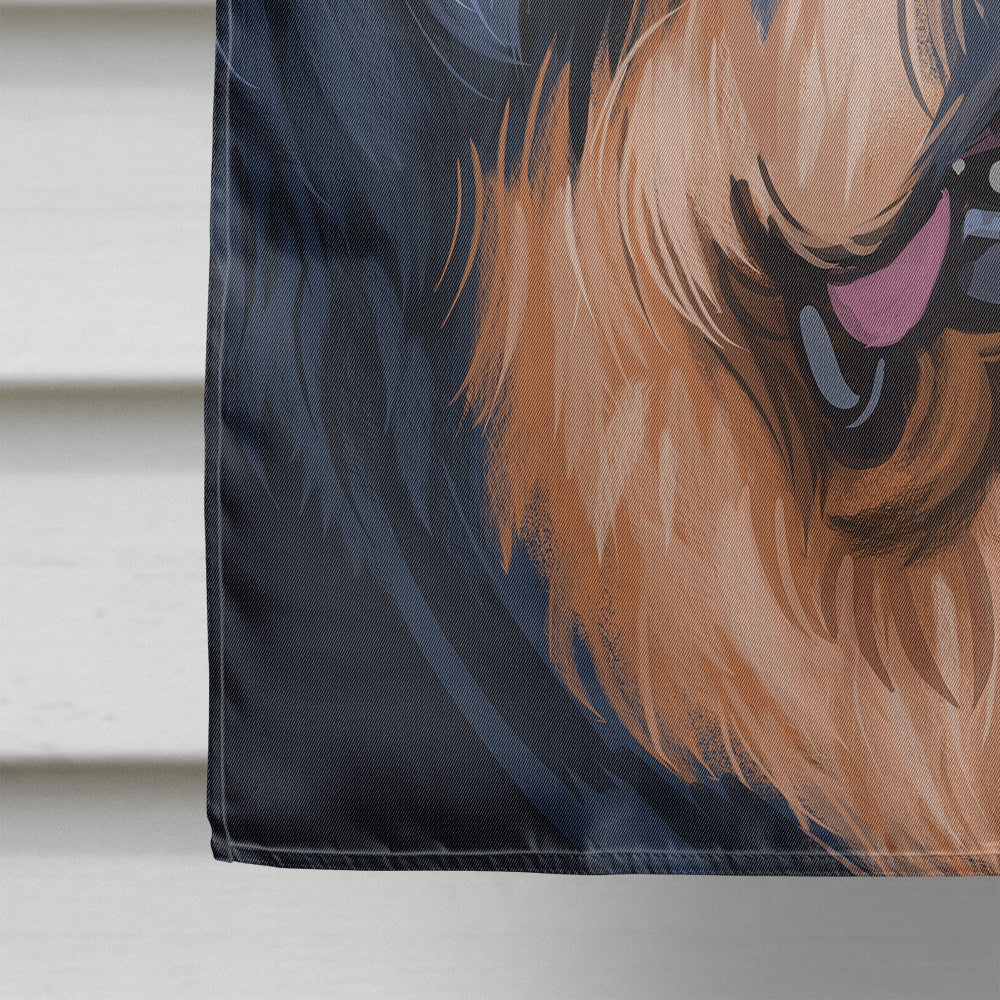 Tibetan Mastiff American Flag Flag Canvas House Size CK6739CHF  the-store.com.