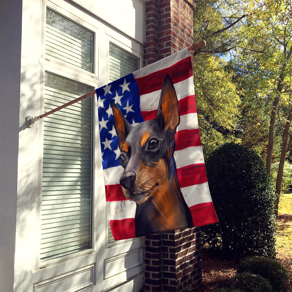 Toy Manchester Terrier American Flag Flag Canvas House Size CK6743CHF  the-store.com.