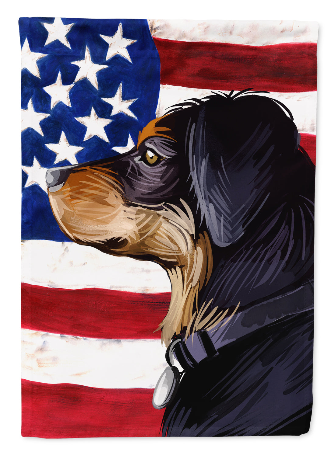 Transylvanian Hound American Flag Flag Garden Size CK6744GF  the-store.com.