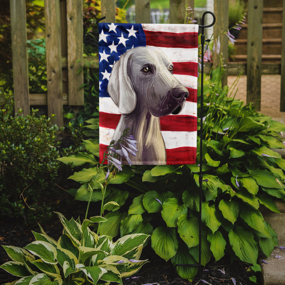 Weimaraner American Flag Flag Garden Size CK6749GF  the-store.com.