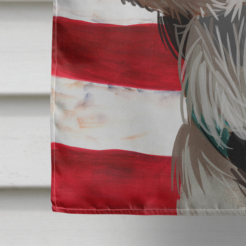 Welsh Springer Spaniel American Flag Flag Canvas House Size CK6753CHF  the-store.com.