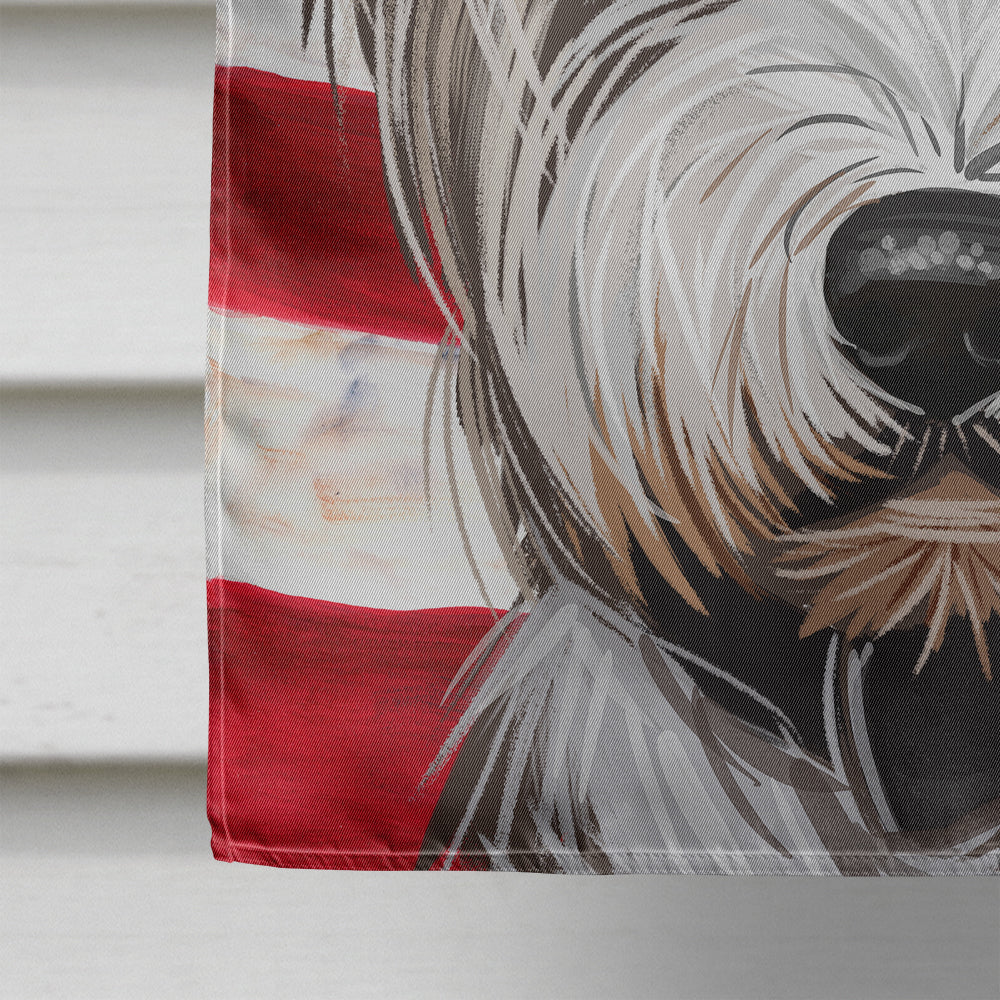 West Highland White Terrier American Flag Flag Canvas House Size CK6755CHF  the-store.com.