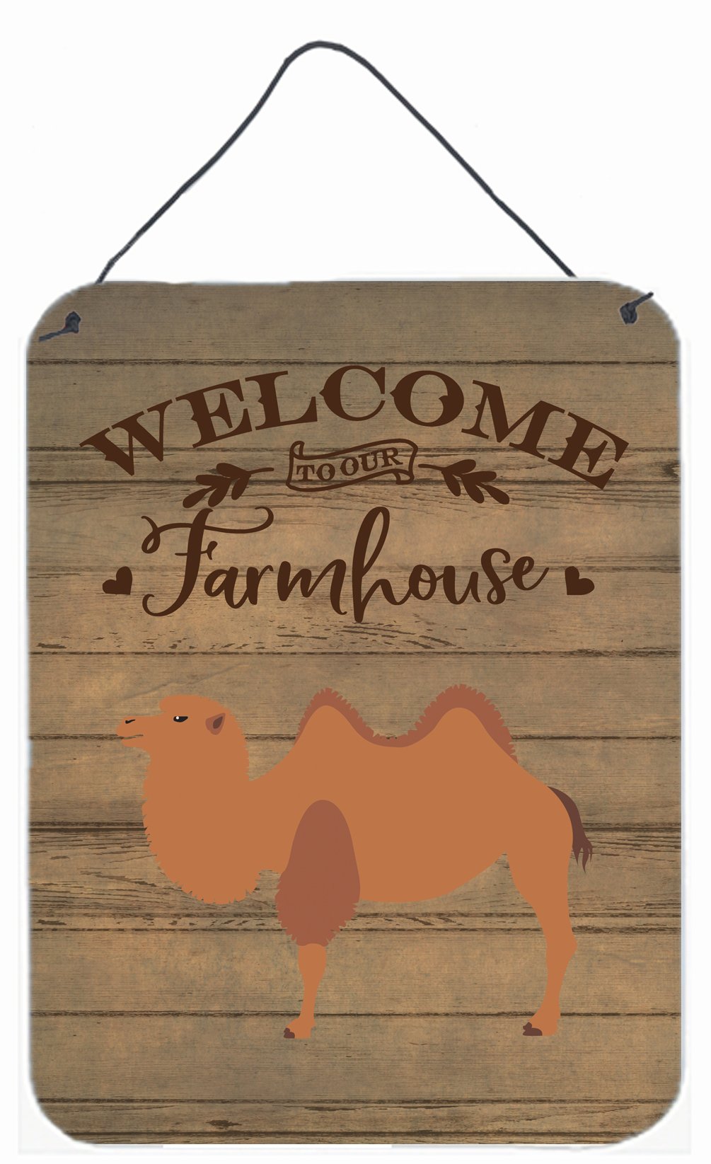 Bactrian Camel Welcome Wall or Door Hanging Prints CK6762DS1216 by Caroline's Treasures