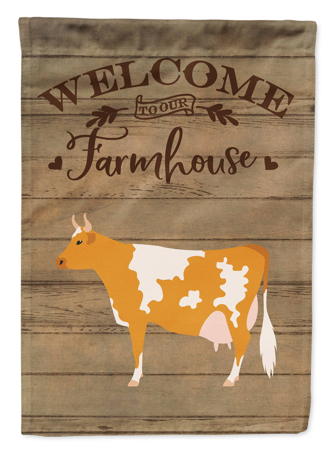 Guernsey Cow Welcome Flag Garden Size CK6765GF  the-store.com.