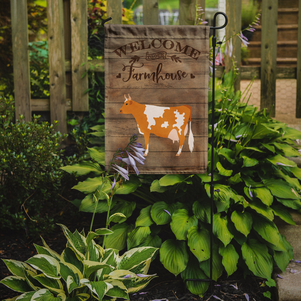 Guernsey Cow Welcome Flag Garden Size CK6765GF  the-store.com.