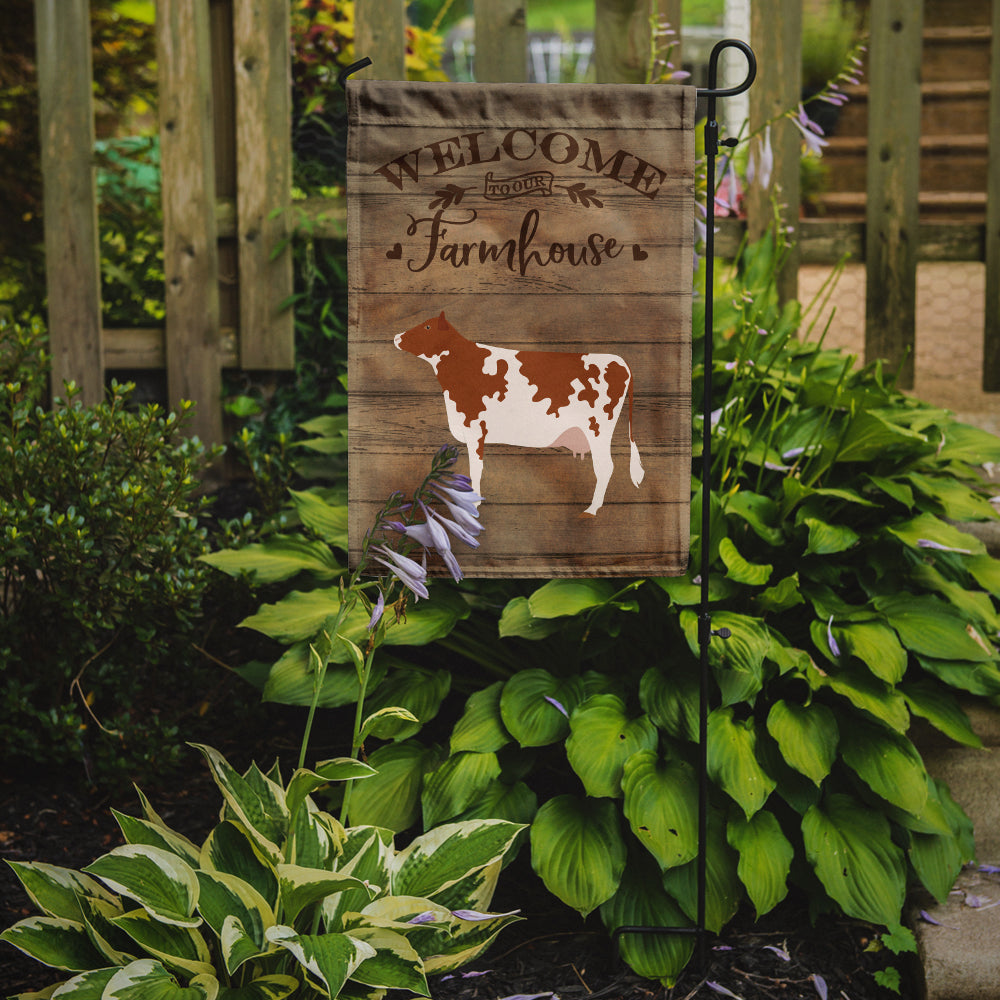 Ayrshire Cow Welcome Flag Garden Size CK6771GF  the-store.com.