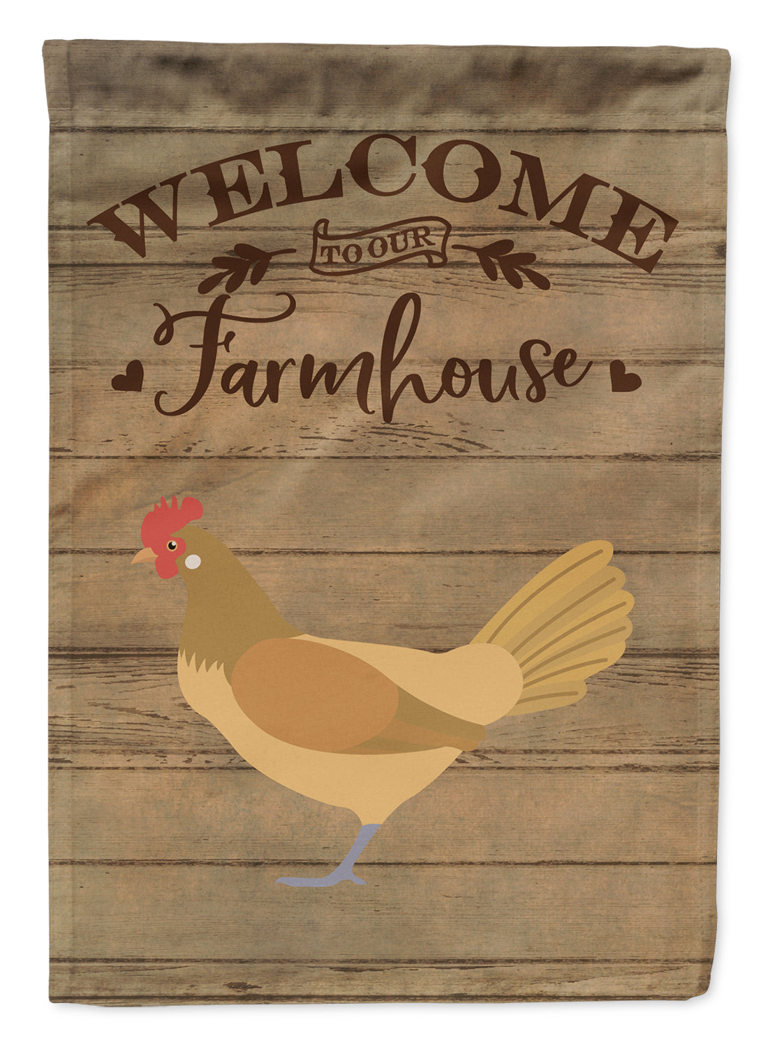 Frisian Friesian Chicken Welcome Flag Garden Size CK6776GF  the-store.com.