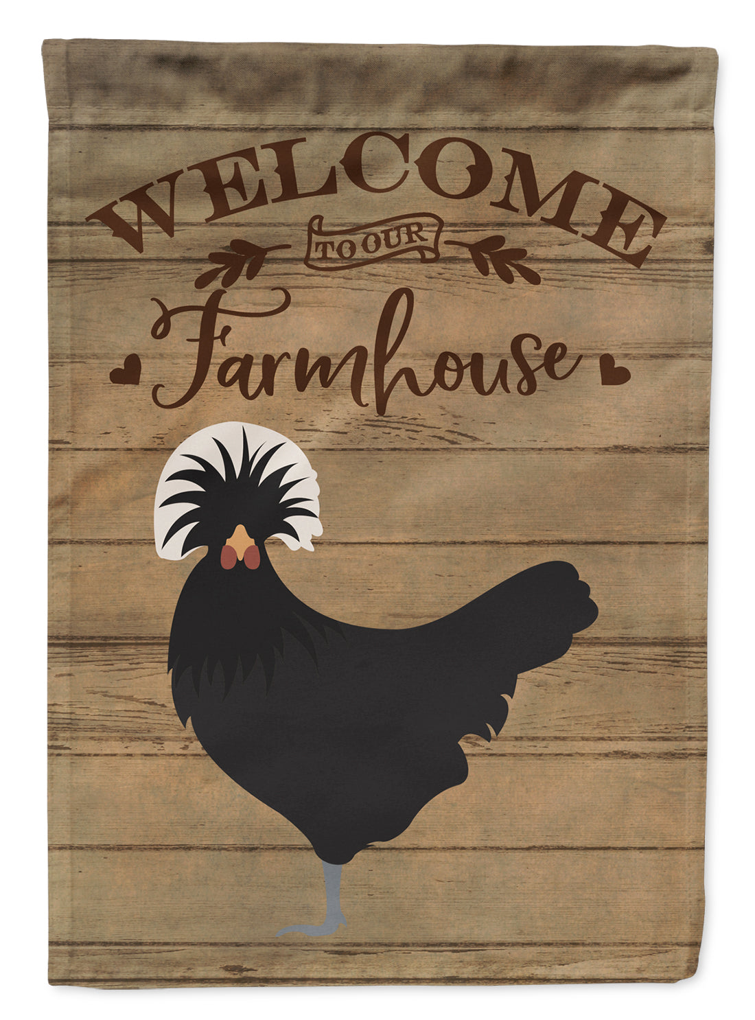 Polish Poland Chicken Welcome Flag Garden Size CK6778GF  the-store.com.