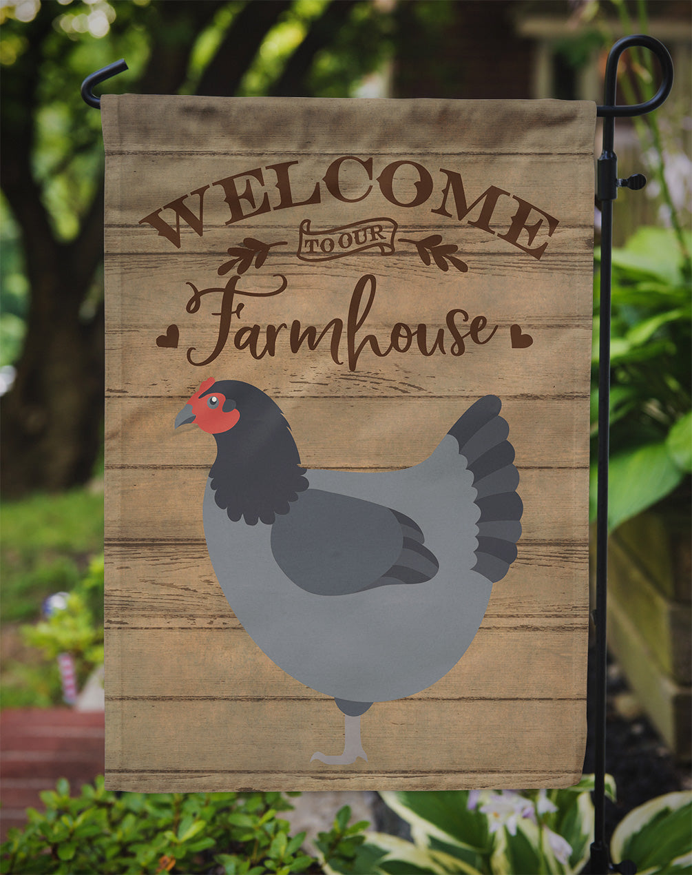 Jersey Giant Chicken Welcome Flag Garden Size CK6779GF  the-store.com.