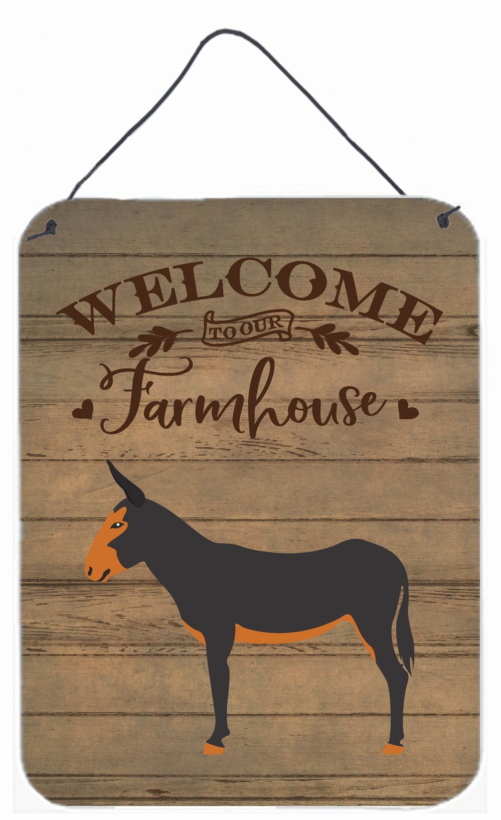 Catalan Donkey Welcome Wall or Door Hanging Prints CK6799DS1216 by Caroline&#39;s Treasures