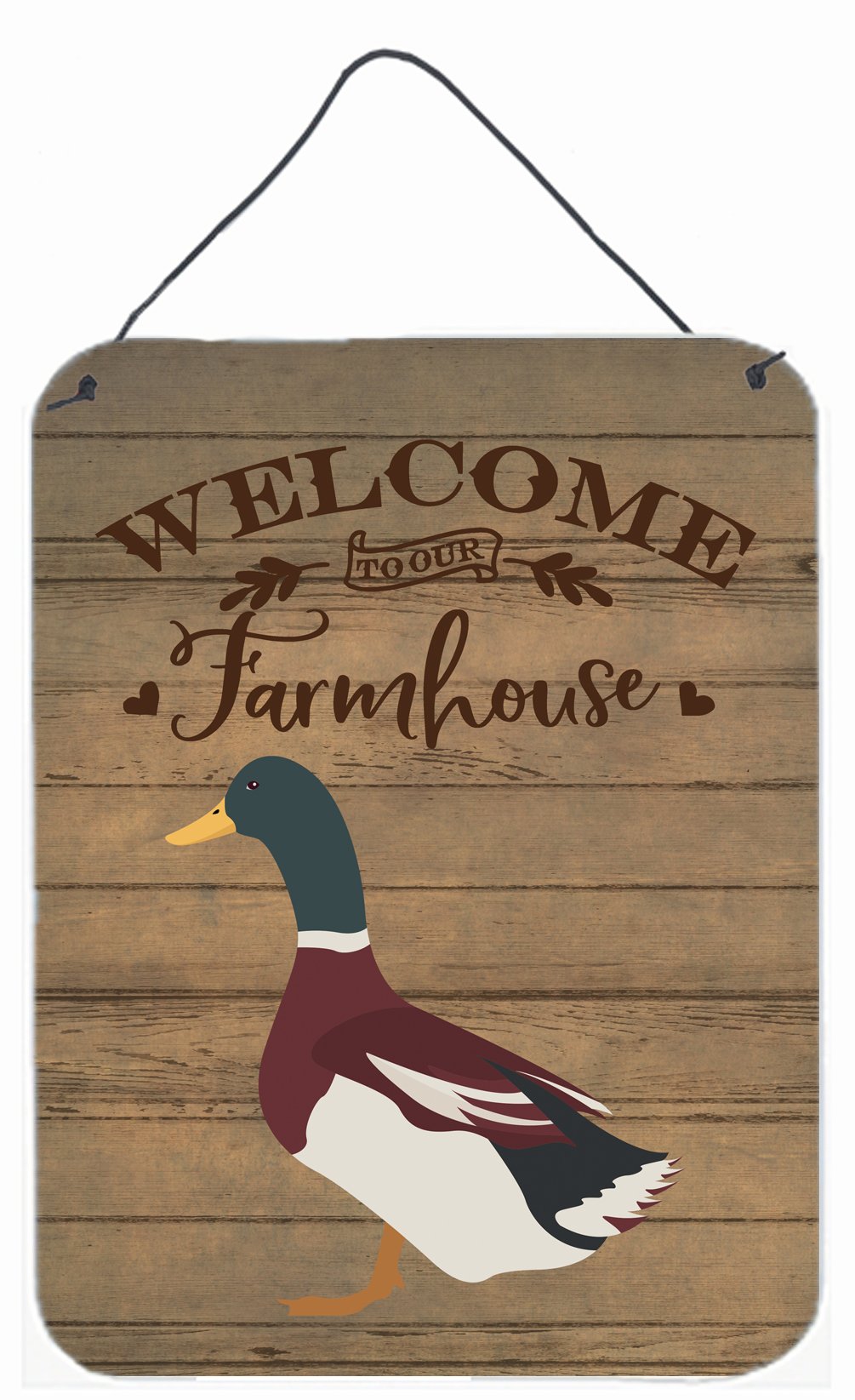 Rouen Duck Welcome Wall or Door Hanging Prints CK6800DS1216 by Caroline's Treasures